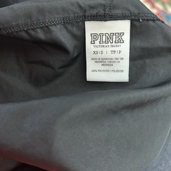 Pink by Victoria’s Secrets 3/4 Zip Windbreaker Black size XS/S - Picture 8 of 8